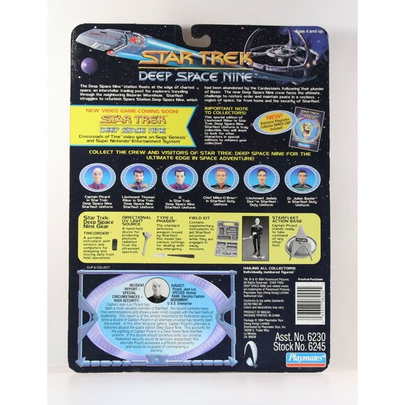 Star Trek Deep Space Nine Captain Jean-Luc Picard Action Figure 1994 6245 - Picture 3 of 7